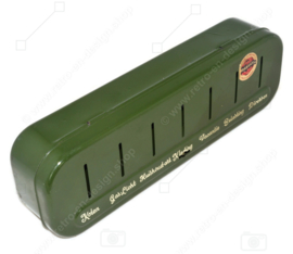 Nostalgic vintage Brabantia household money box in the colour green with key