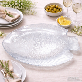 🐟 Large Fish Serving Platter – Arcoroc “Poisson” – 39 cm – Also Ideal for Sushi or Salads