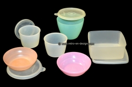 Retro vintage Tupperware assortiment jaren '60 / '70