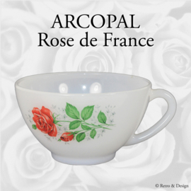 Theekop van Arcopal France, met Rose de France decor