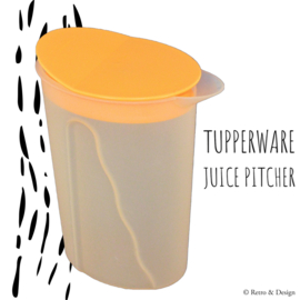 Vintage salmon orange Tupperware Impressions juice jug, pitcher or water jug