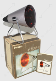 Vintage Infraphil HP3608 infrared heat lamp by Philips