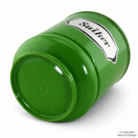 Vintage Emsa Suikerpot – W. Germany – Groen Kunststof – Jaren ’60/’70