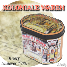 "Smaakvol Verleden: Het Ovale Vintage Soepblik van Knorr uit de Jaren 80"