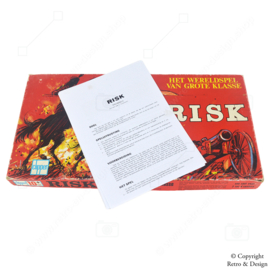 Ontdek het vintage spel RISK in de rode doos van Clipper - het wereldspel van grote klasse!