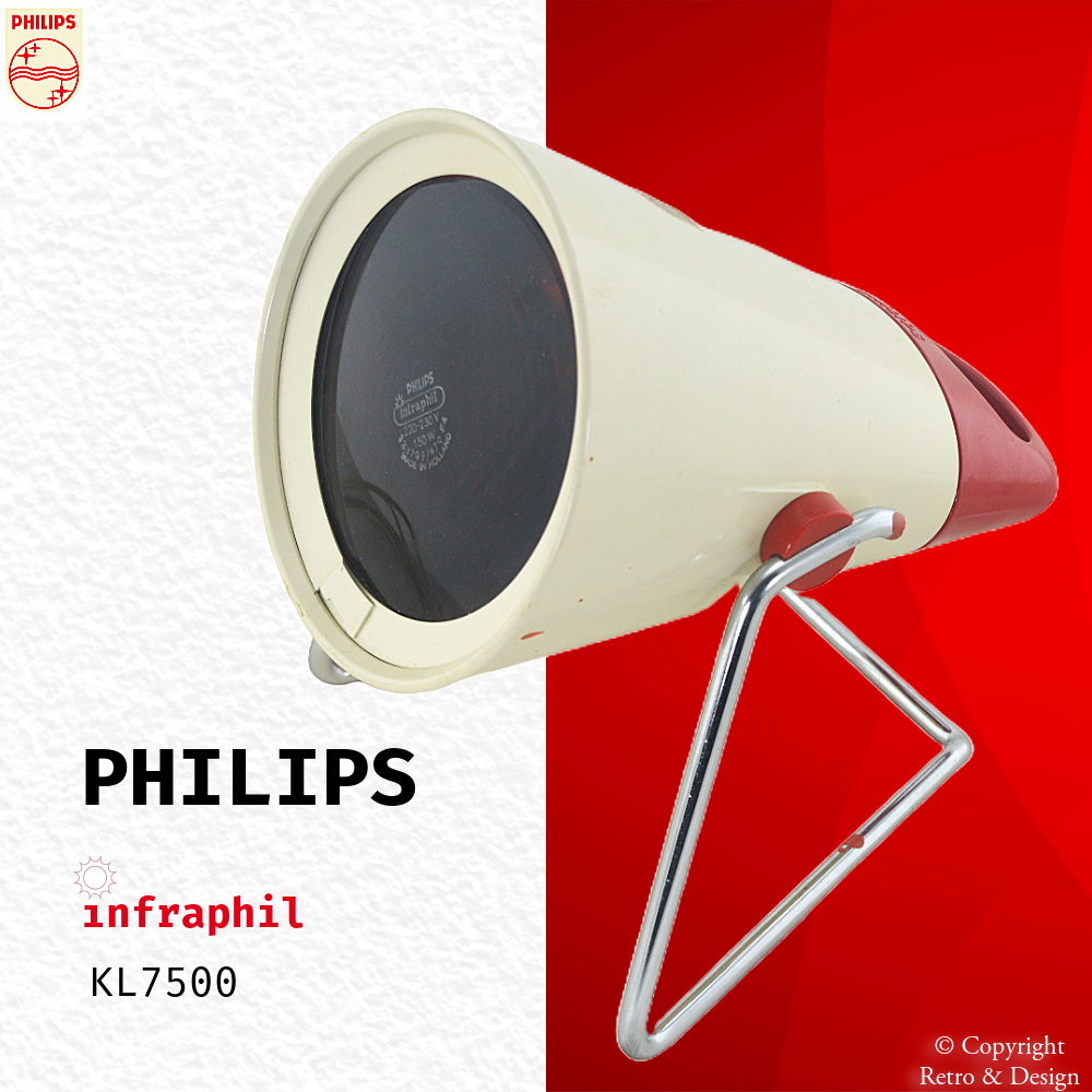 💡 Philips Infraphil KL7500 – Lampe chauffante des années 60 au charme rétro