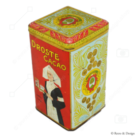 High Vintage 1kg Net Cocoa Tin by the Droste's Cocoa & Chocolate Factories N.V. with Nurse