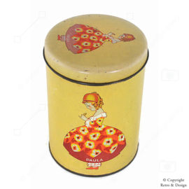 Lata de Galletas "Paula" – Diseño Nostálgico de Envase de 1930 a 1950