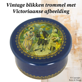 Victorianische Dose mit romantischen Motiven aus der Perückenepoche