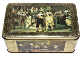 Vintage cigars tin by "ERNST CASIMIR", images of paintings by Rembrandt