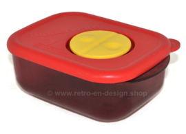 Tupperware Crystal + rojo con tapa