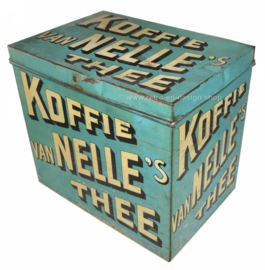 Groot formaat vintage Van Nelle's Koffie Thee winkelblik