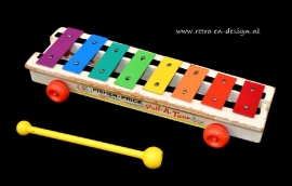 Fisher Price vintage houten Xylofoon ‘Pull-A-Tune’