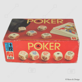 "POKER" een vintage pokerspel met dobbelstenen van Jumbo