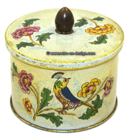 Vintage Côte d'Or chocolate tin with bird 1955 - 1965.