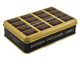 Caja de lata de la vintage para Driessen chocolade Carro's
