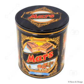 Boîte de rangement en étain vintage ou boîte à bonbons pour tablettes de chocolat Mars