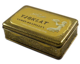 Vintage tin box. Tjoklat Camée-Pastilles, Amsterdam, 1950-1983