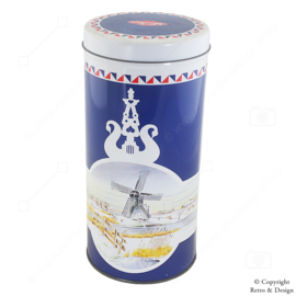 Vintage Van der Meulen Biscuit Tin – Autumn & Winter, Timeless Dutch Heritage