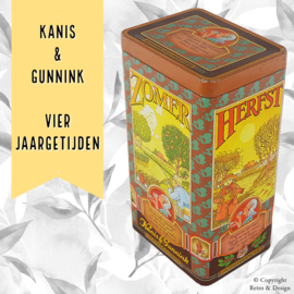 Revivez la Nostalgie : Boîte à Café Vintage Kanis & Gunnink - Quatre Saisons