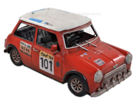 Blikken auto model: Mini Cooper Rally Car -  Monte Carlo NEKO 101