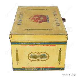 Boîte vintage de taille moyenne pour Koffie de Niemeijer - Thé avec images d'un galion/voilier