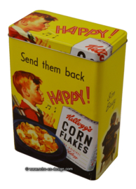 Vintage Kellogg's 2005™ rechteckige Cornflakes Dose