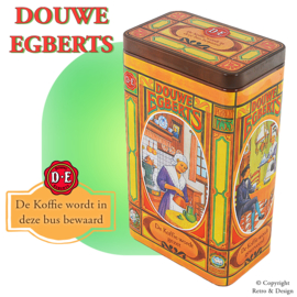 Lata de Café Friesian de Douwe Egberts: Una Práctica Pieza de Nostalgia para Tu Cocina
