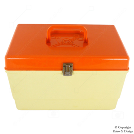 Vintage Curver Sewing Box from the 1970s: Stylish Storage Solution