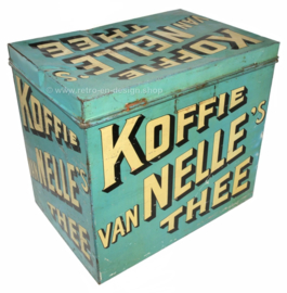 Groot formaat vintage Van Nelle's Koffie Thee winkelblik