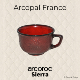 Arcoroc Sierra glass cup, red