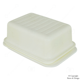 Elegant White Vintage Tupperware Butter Dish - Keep Butter Fresh in Style