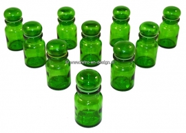 Conjunto de 10 botes de farmacia, verde