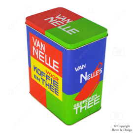 Multicoloured Rectangular Tin by Van Nelle (1990-1999)