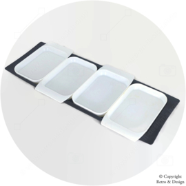 Retro Revival: Vintage Black Snack Tray from the Swinging Sixties and Groovy Seventies!