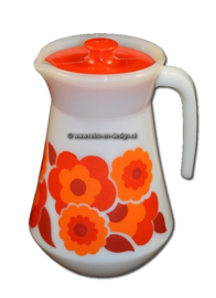 Arcopal France Lotus pitcher, red / orange