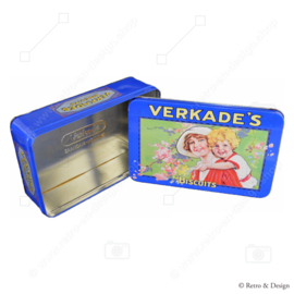 Vintage blik van Verkade met moeder en kind in nostalgisch design