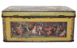 Vintage tin by DE GRUYTER with images of paintings