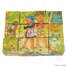 Puzzle de contes de fées en bois vintage Eichhorn : un jouet enchanteur du passé