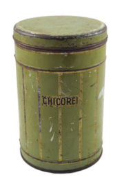 Vintage blikken voorraadbus voor Chicorei - Chicoree