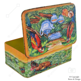 "Vintage Masterpiece: The Artistic Tea Tin by Rina Burger"