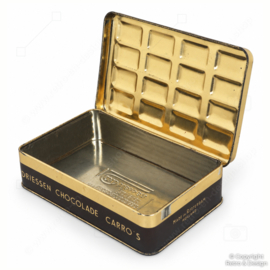 Vintage Driessen Carro’s chocoladeblik – reliëfdeksel