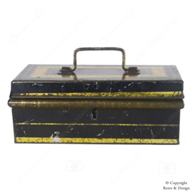 Boîte à Argent Métal Antique / Vintage avec Poignée (1920)