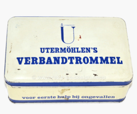 Vintage blikken verbandtrommel voor vrachtwagens van Koninklijke Utermöhlen NV (voorheen Utermöhlen & Co.)