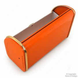Boîte à pain vintage attribuée à Rossignol – Orange – Années 1970