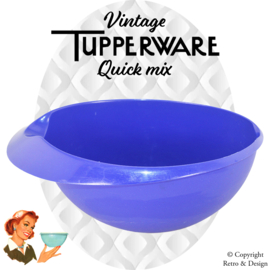 Bol de Mezcla Tupperware Quick Mix (Azul) – Clásico Vintage de Cocina de 1995