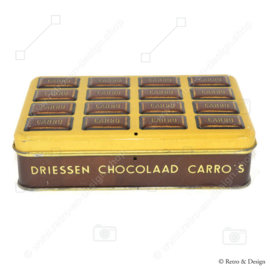 Vintage tin for Driessen chocolate carros