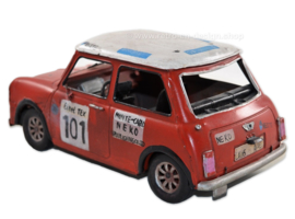 Tin car model: Mini Cooper Rally Car -  Monte Carlo NEKO 101