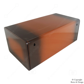 "Retro Chic: Vintage Brabantia Bread Bin from the 70s with Shadow-Brown Decoration"
