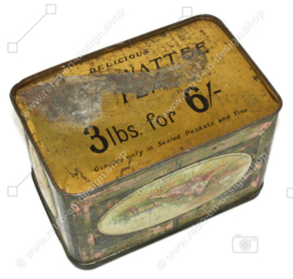 Antique "Mazawattee tea" tea tin with an image of Little bo-peep